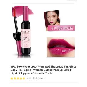 Wine bottle lipgloss New in box, color as shown